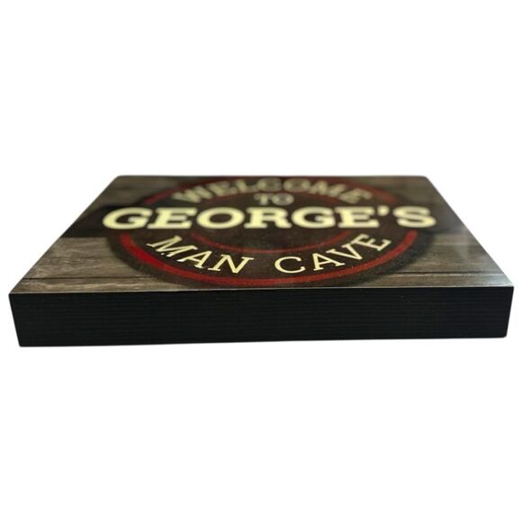 2 8x10 George's Man Cave Signs NEW - Picture 8 of 11